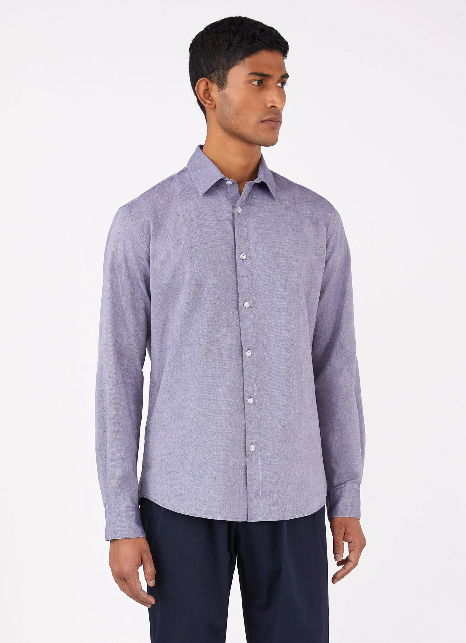 Men's Oxford Shirt in Dark Blue