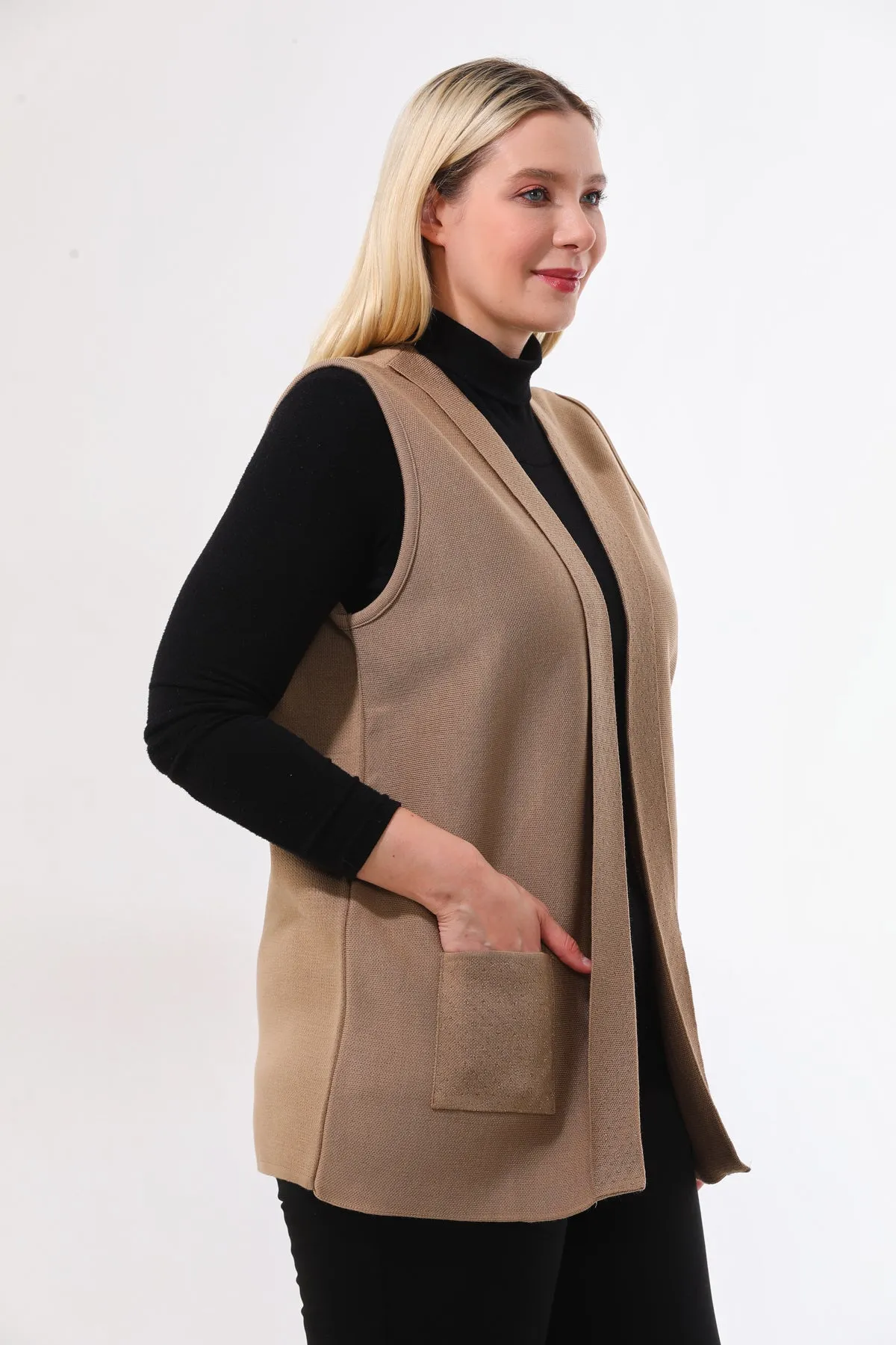 N&A Moms Knitted Vest Mink