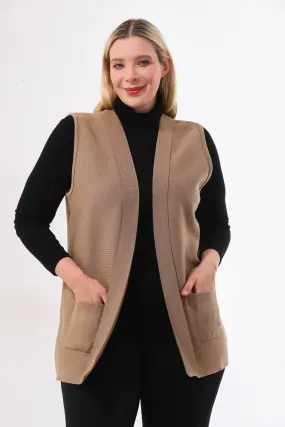 N&A Moms Knitted Vest Mink