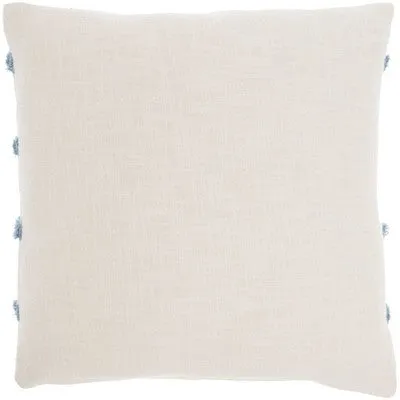 New - 18"x18" Life Styles Tufted Lines Square Throw Pillow Ocean Blue - Mina Victory