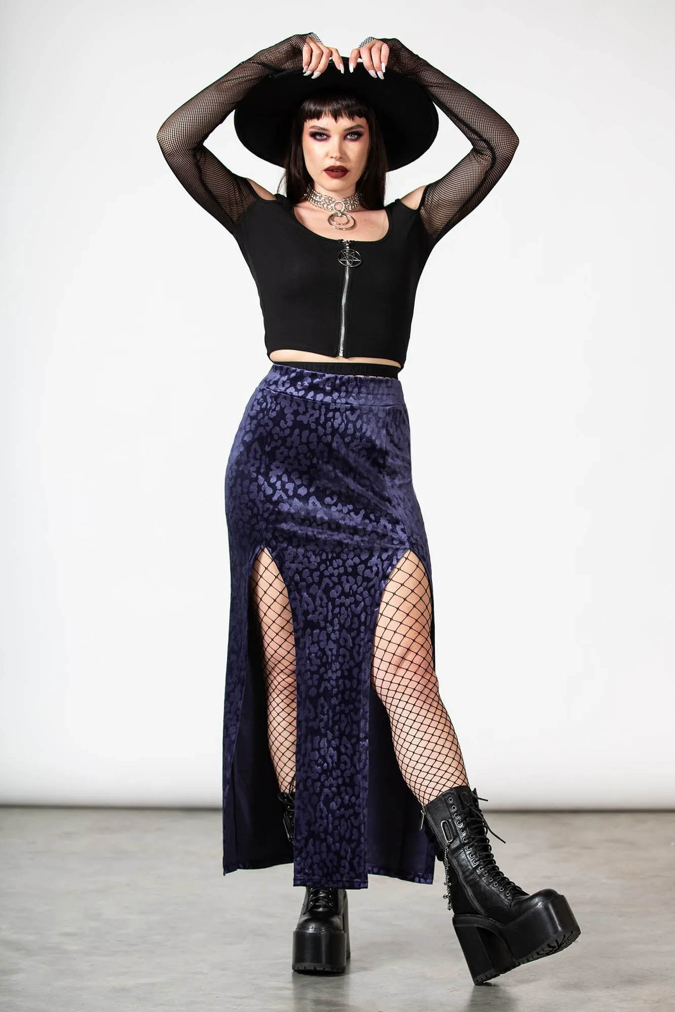 Nine Lives Skirt [PLUM]