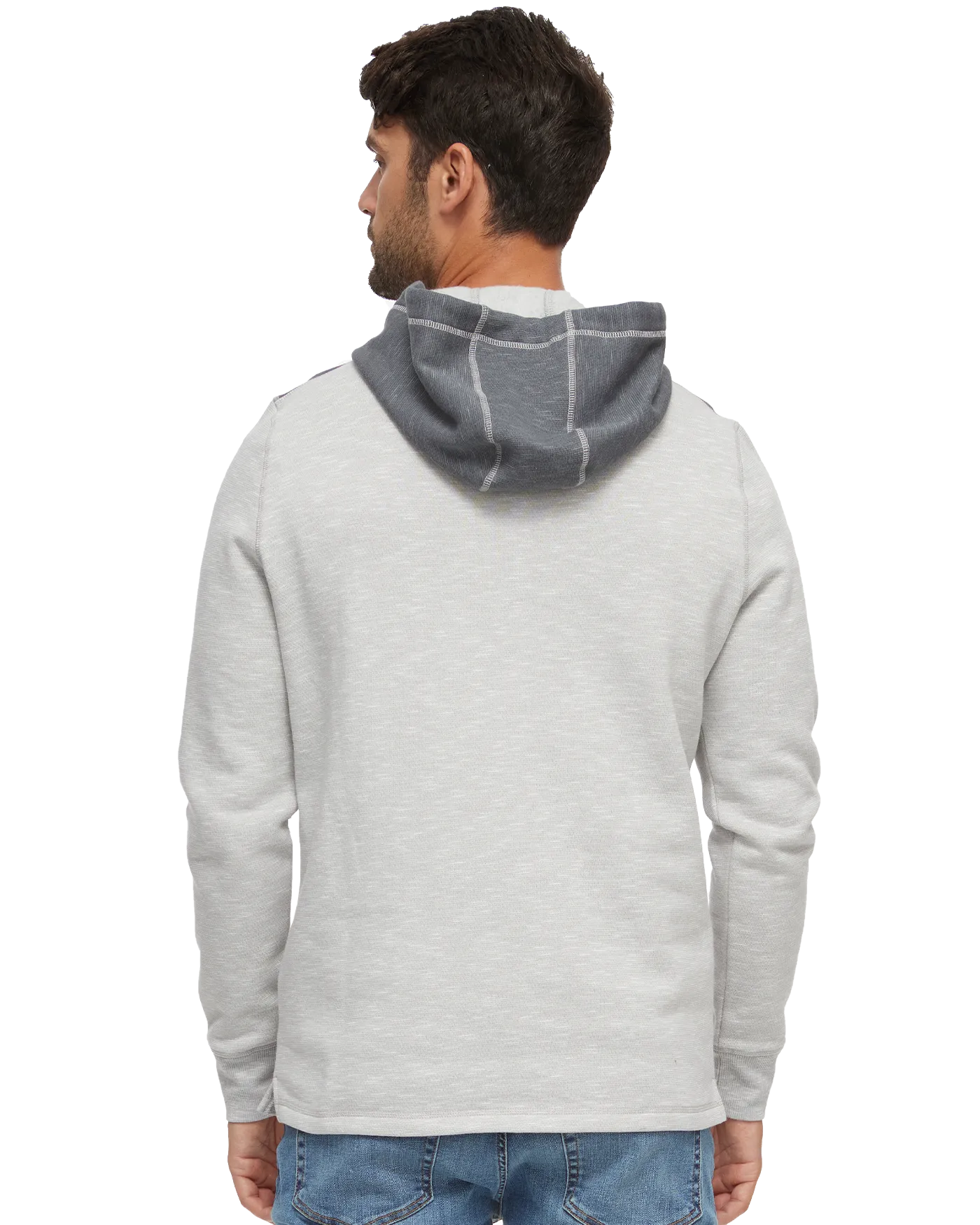 PAXVILLE COLORBLOCK FLEECE HOODED HENLEY