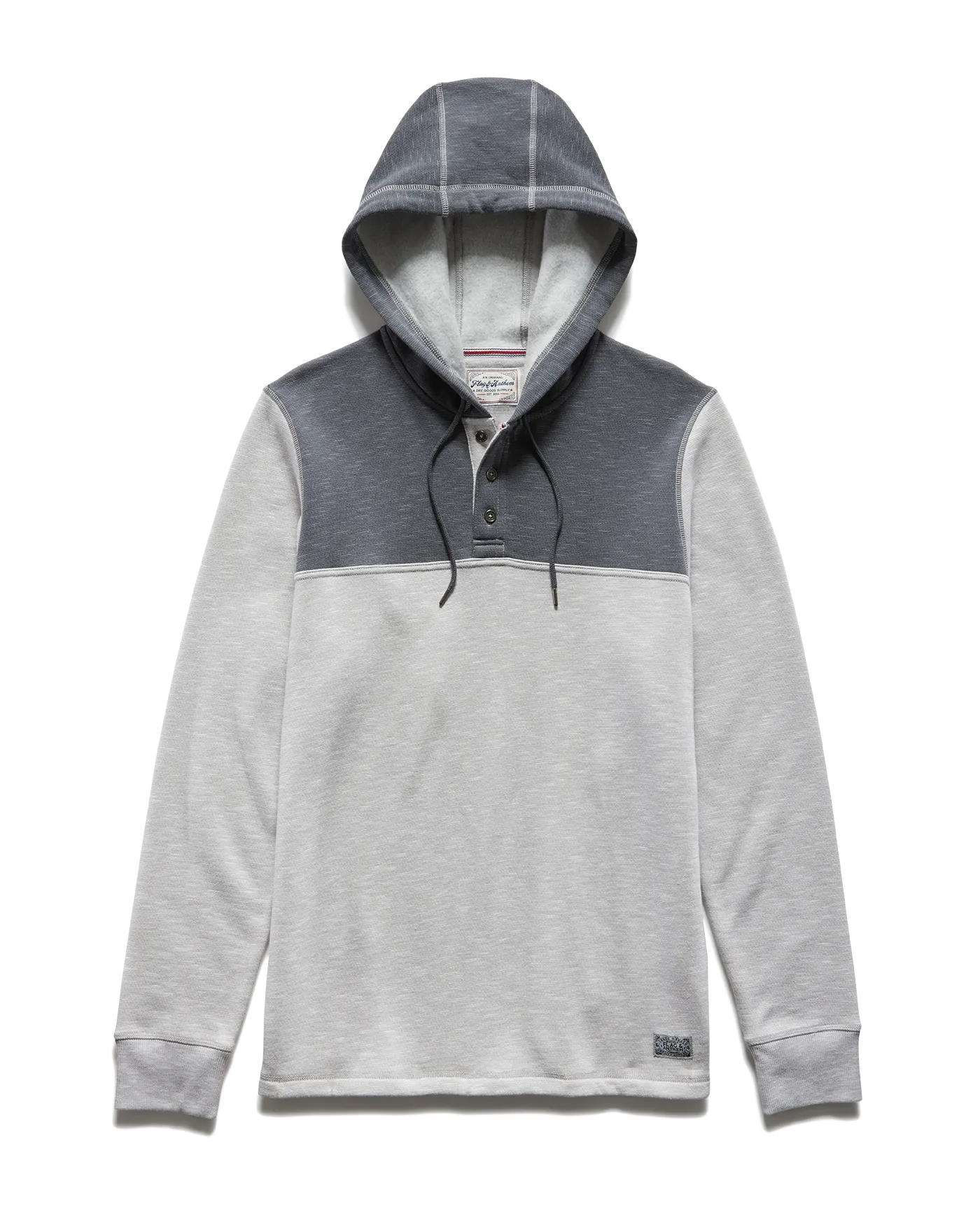 PAXVILLE COLORBLOCK FLEECE HOODED HENLEY