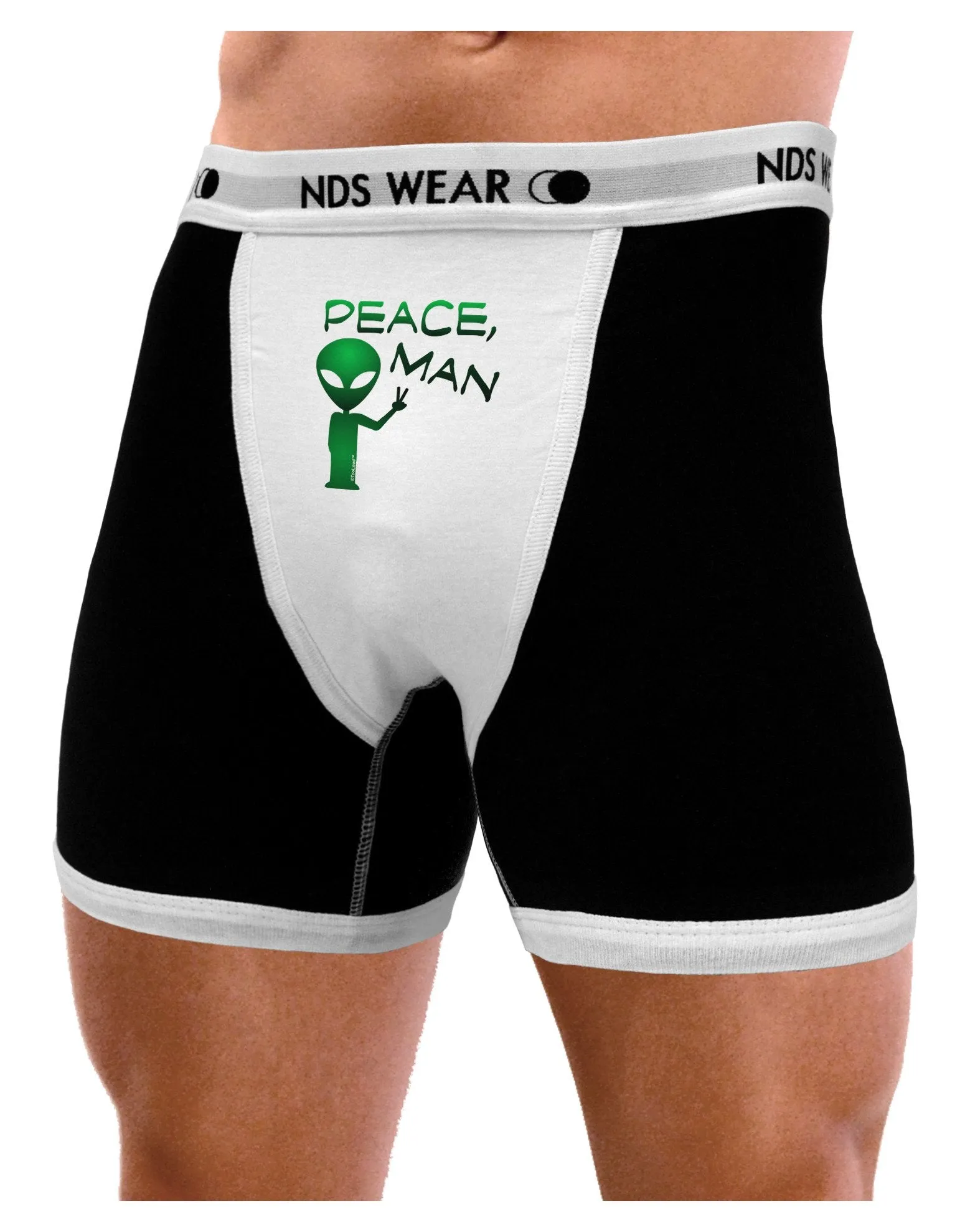 Peace Man Alien Mens Boxer Brief Underwear