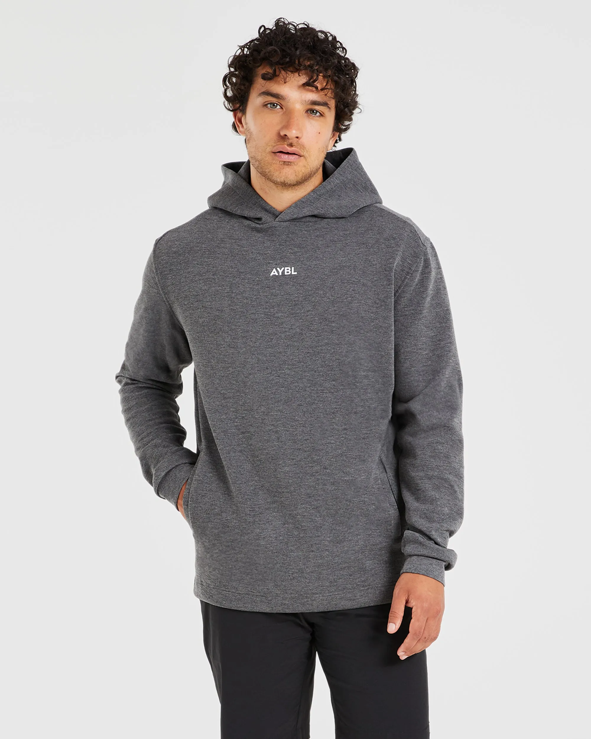 Performance Lightweight Hoodie - Charcoal Marl