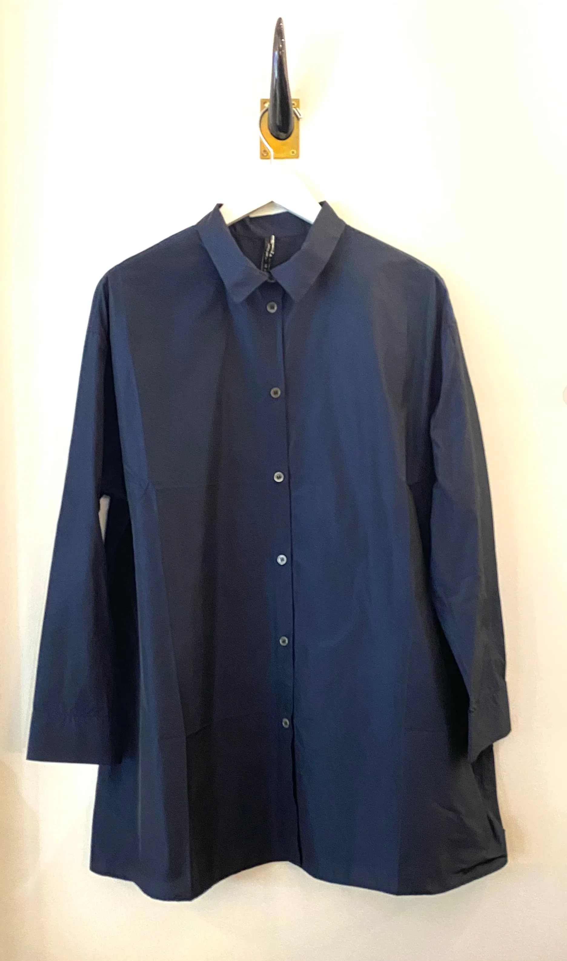 Peter O. Mahler Oversized Blouse Navy