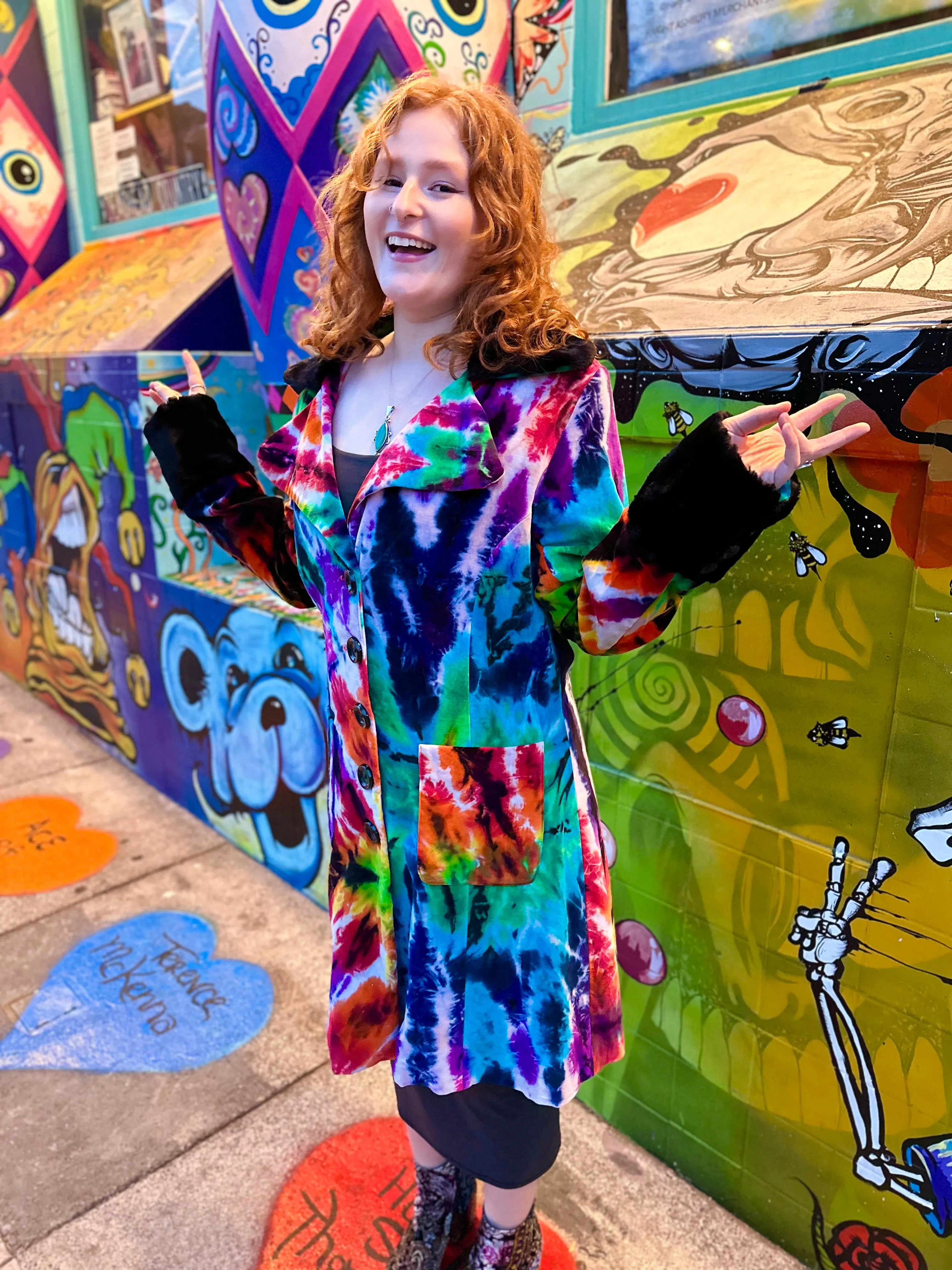 Philine Ladies Tiedye Coat #10 XL