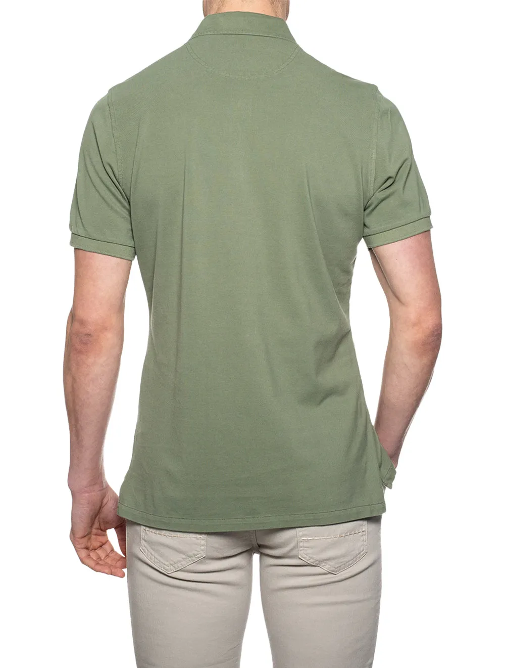 Pigment Dyed Polo Shirt Sage