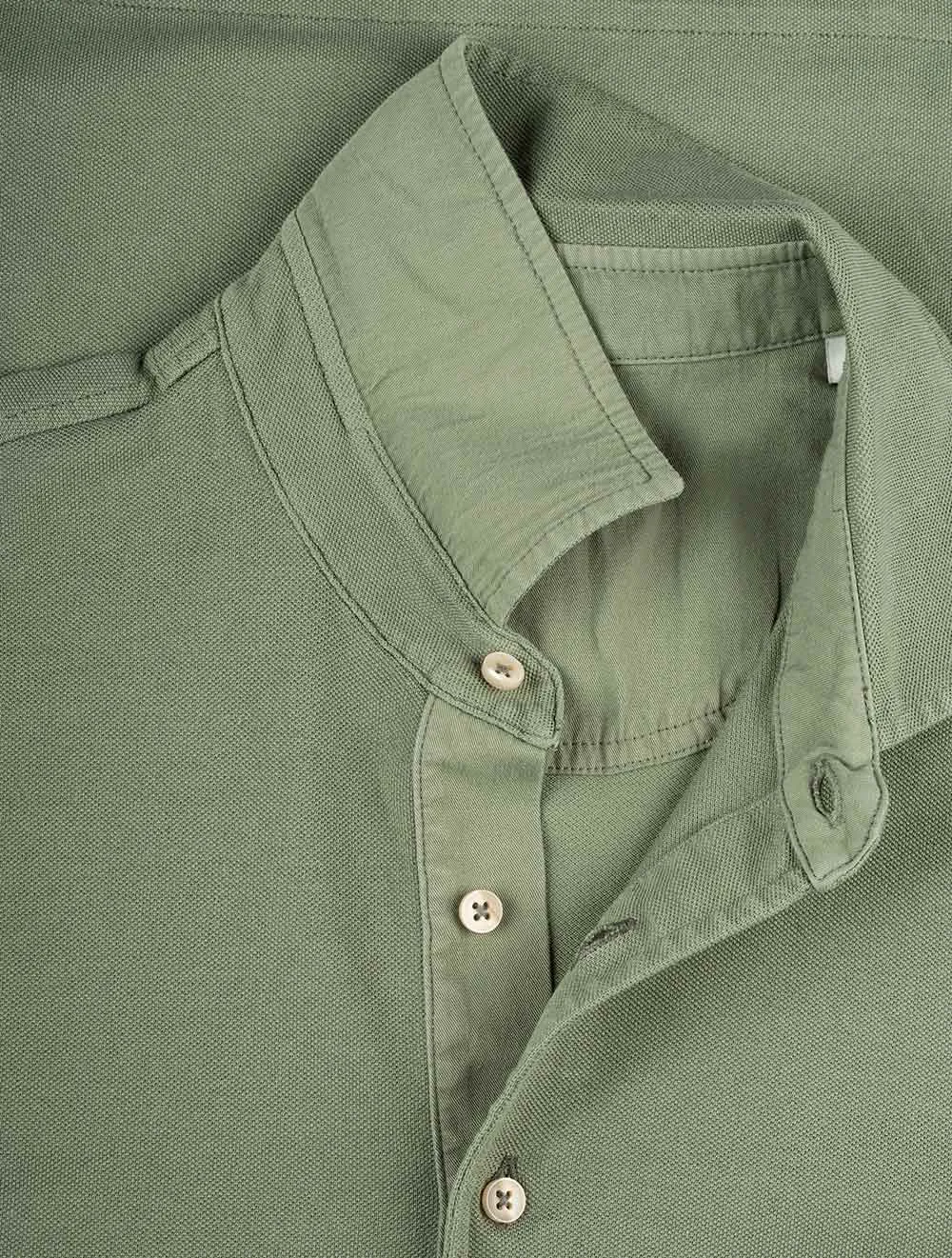 Pigment Dyed Polo Shirt Sage