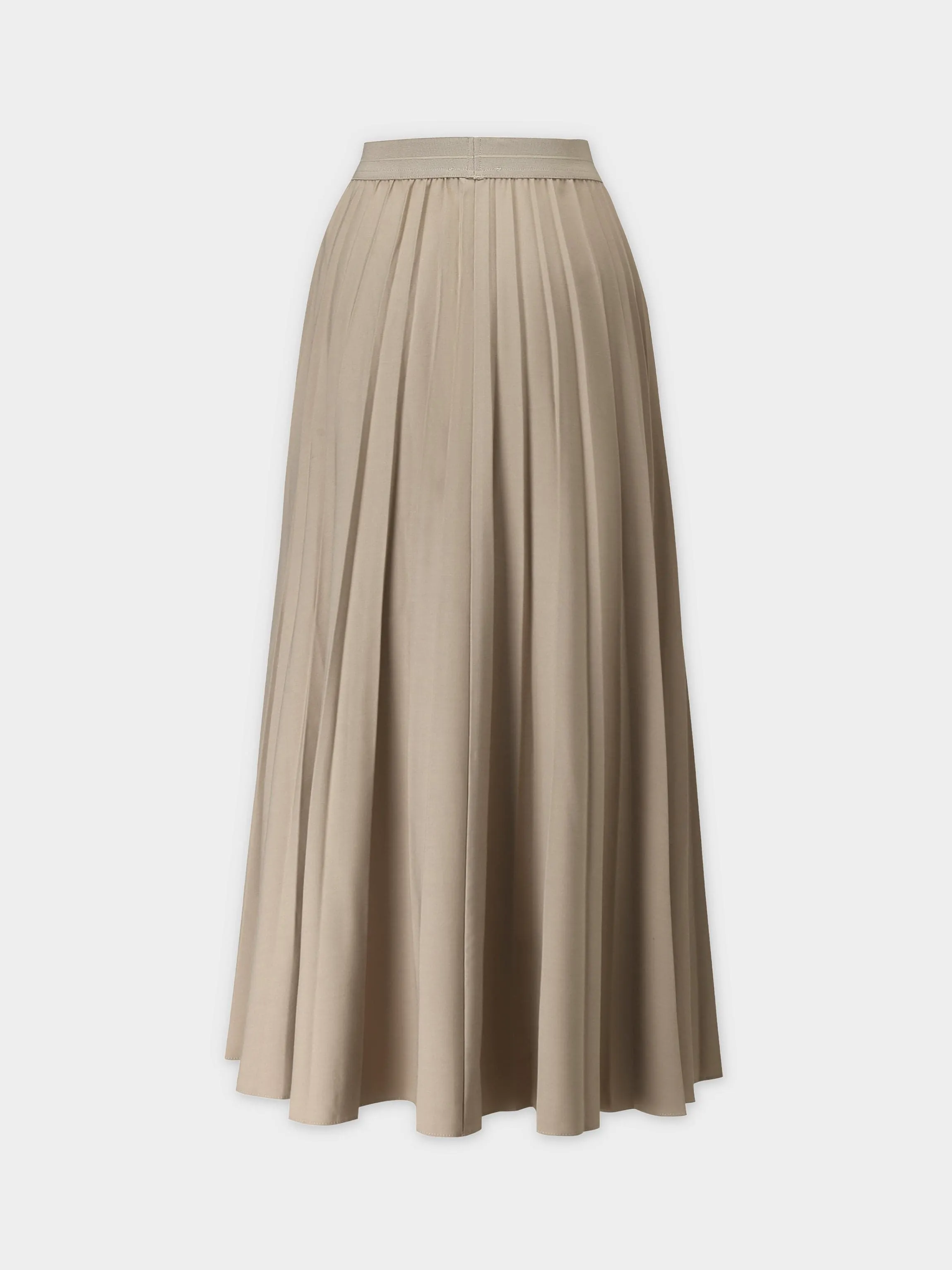 Pleated Skirt 37"-Medium Tan