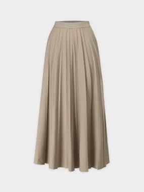 Pleated Skirt 37"-Medium Tan