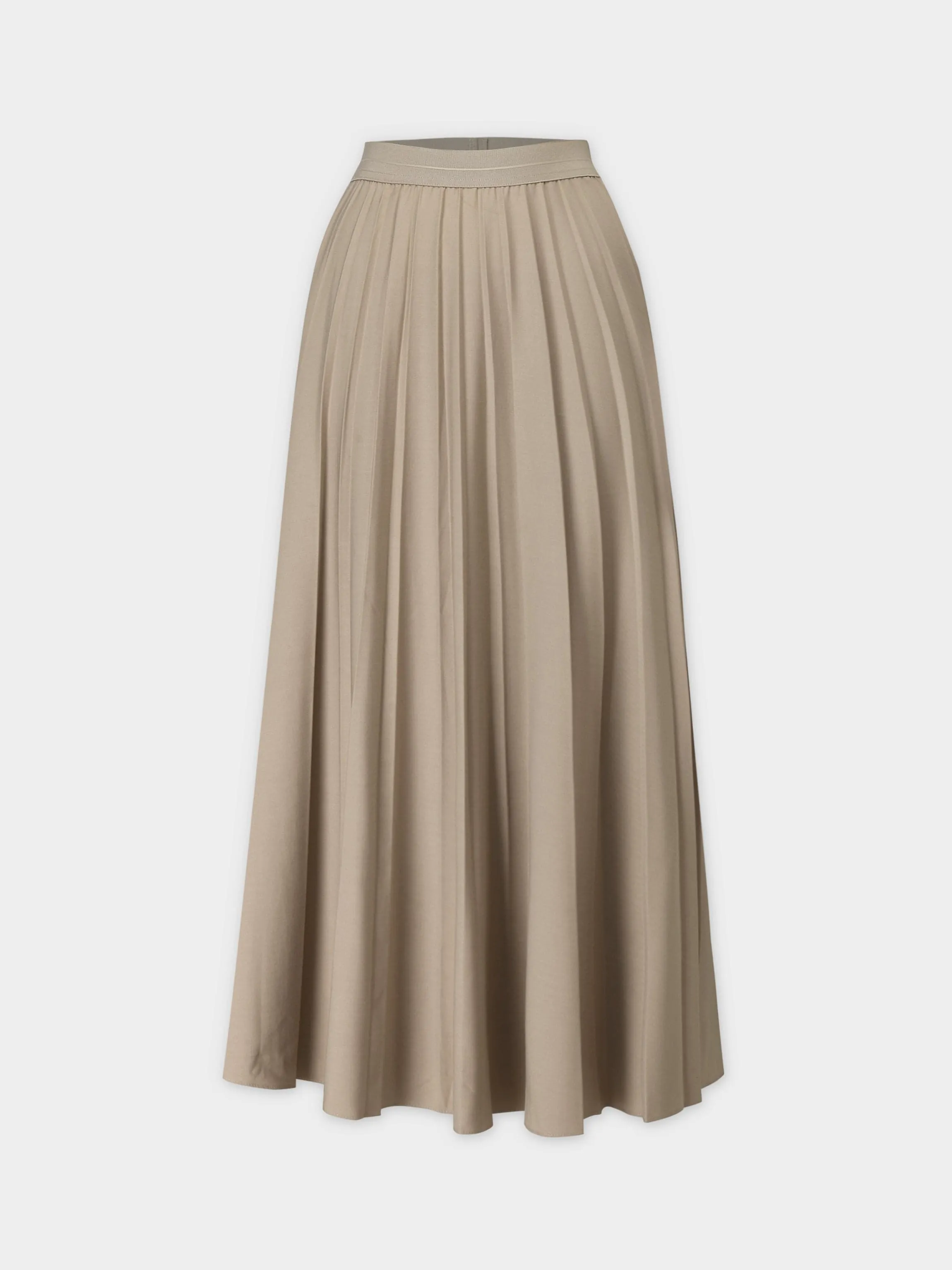 Pleated Skirt 37"-Medium Tan