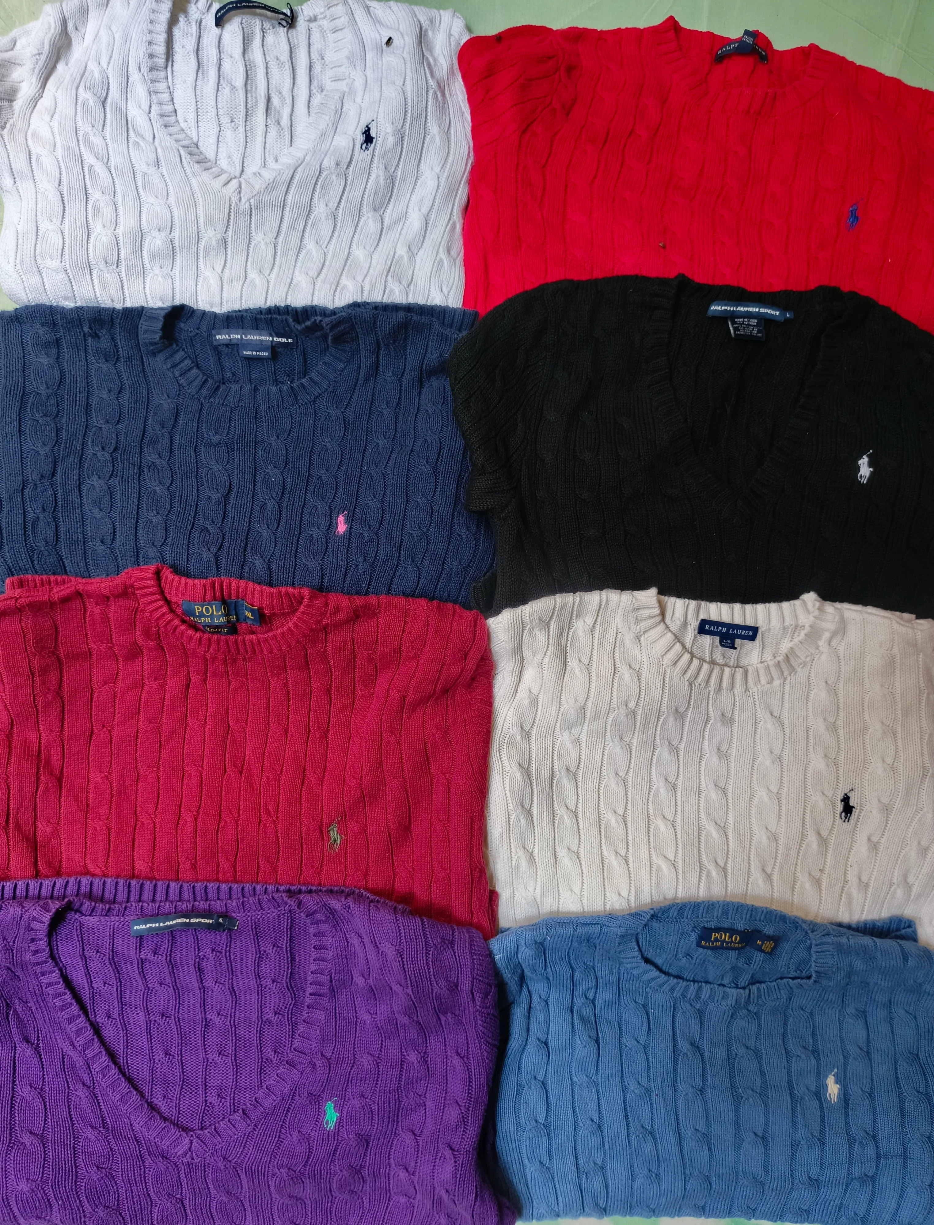 POLO RALPH LAUREN CABLE KNITS 42PCS