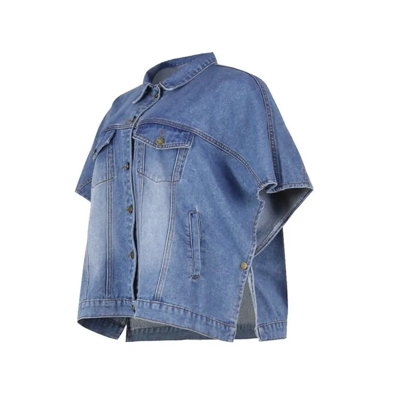 Pre Order:  Denim Batwing Jacket