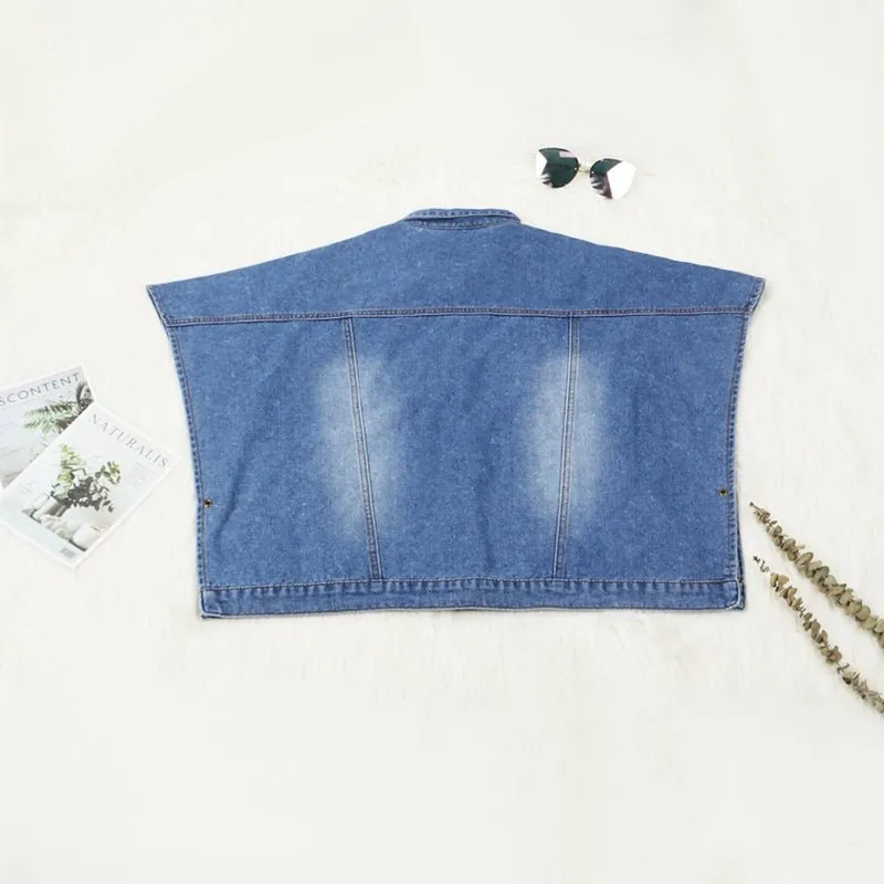 Pre Order:  Denim Batwing Jacket