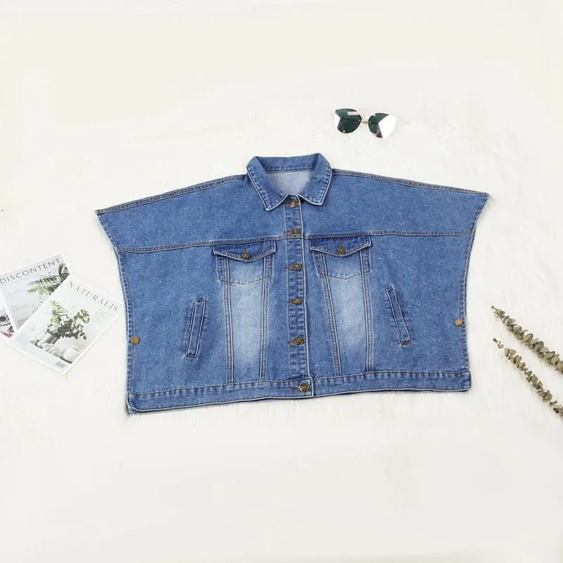 Pre Order:  Denim Batwing Jacket