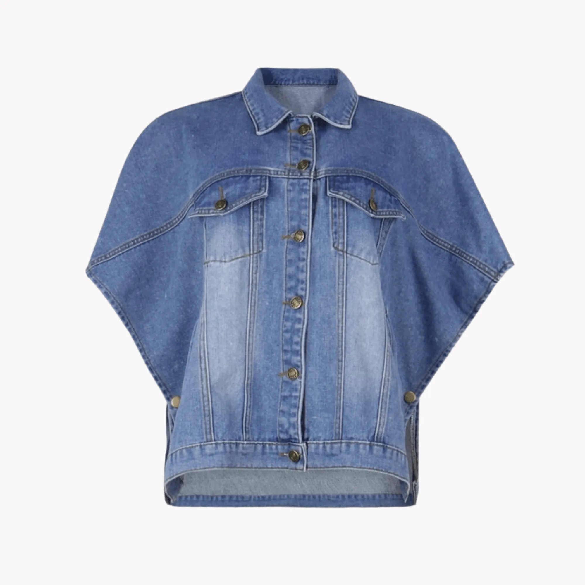 Pre Order:  Denim Batwing Jacket