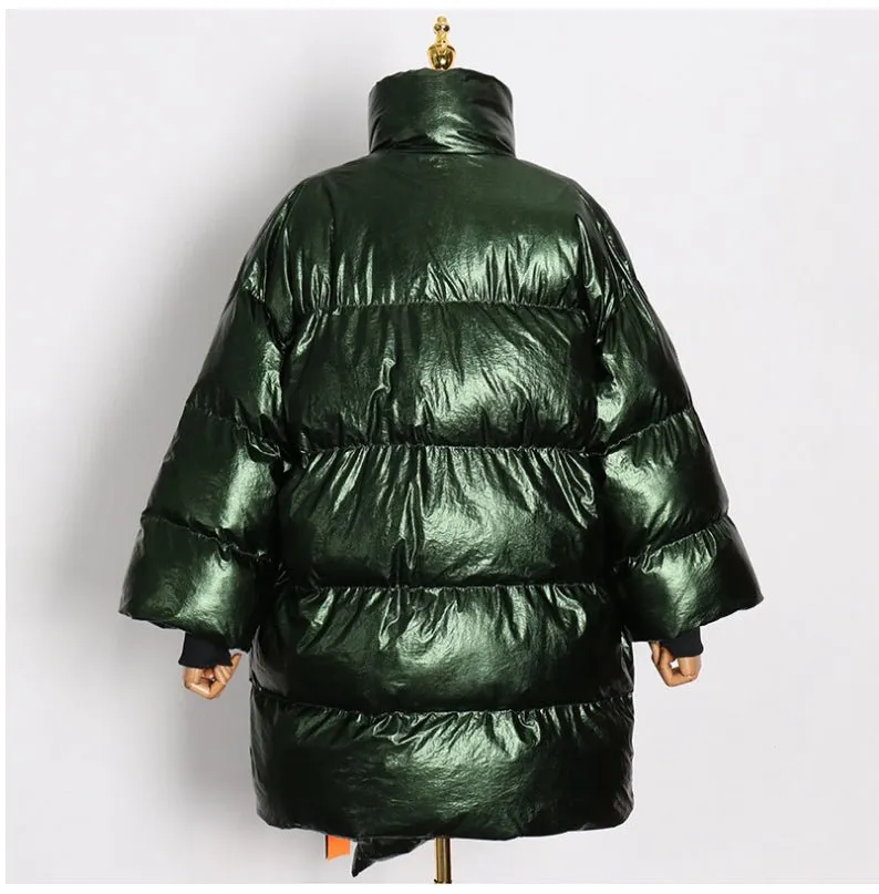 Pre Order:  Glossy Quilted Winter Jacket