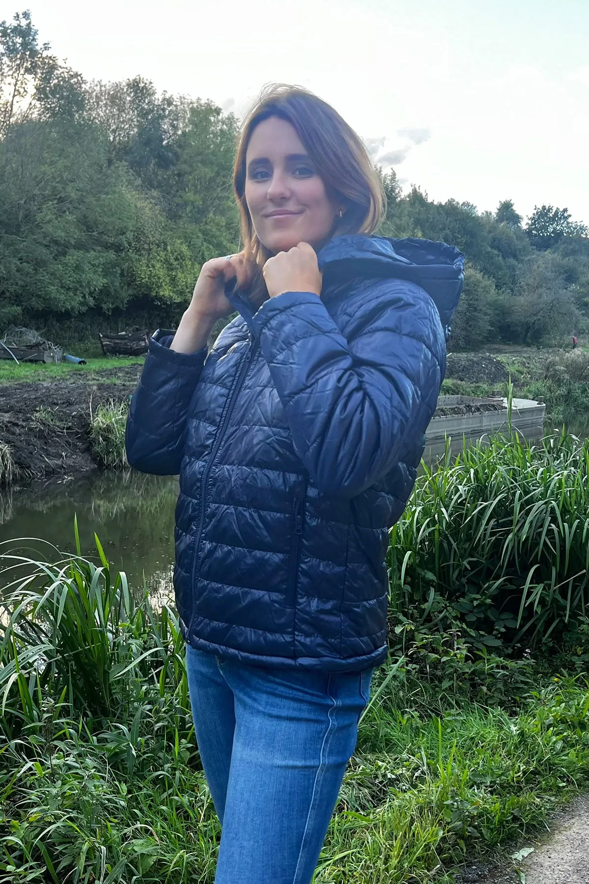 Quilted Glossy Puffer Jacket