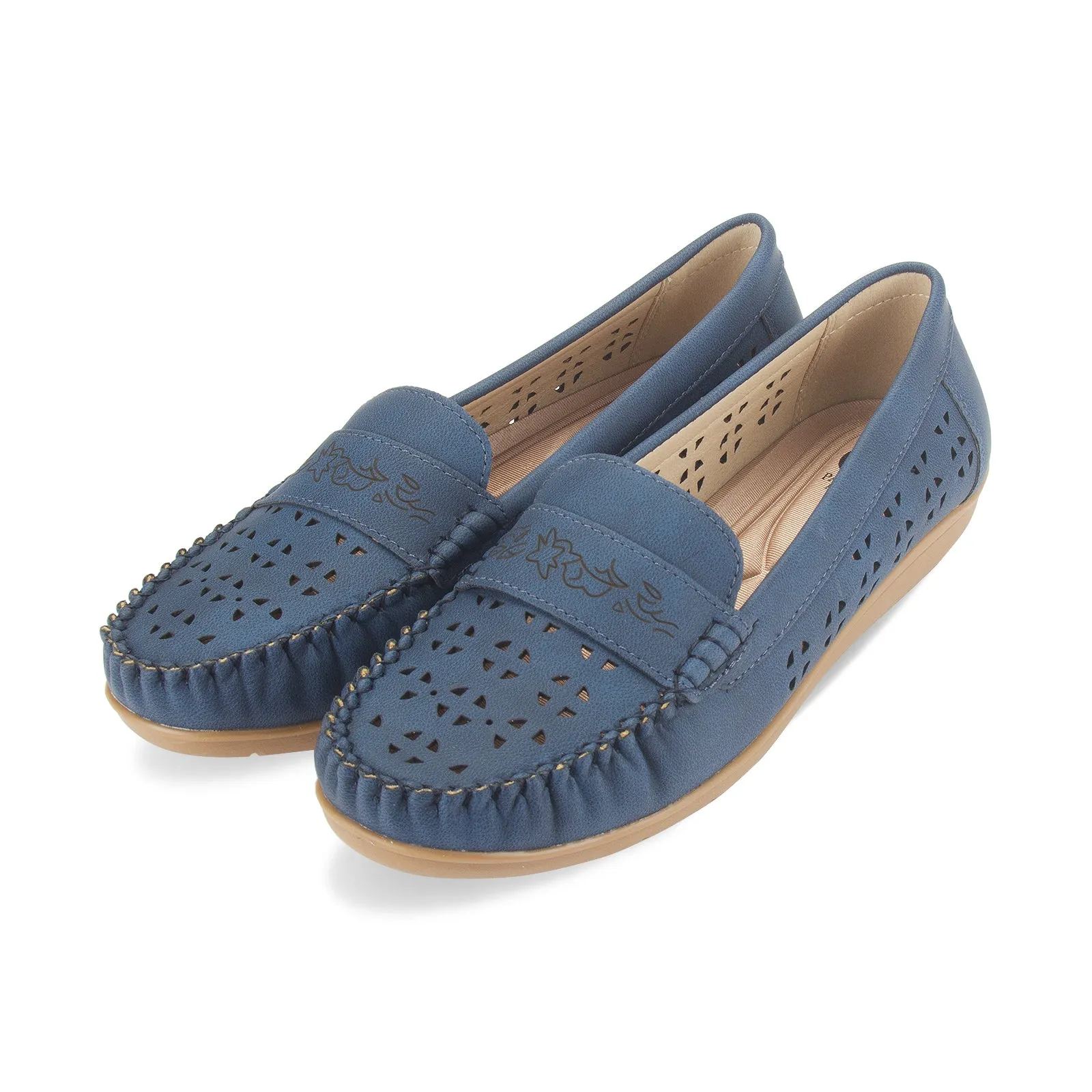 Quinn women's hollow perforated casual loafer