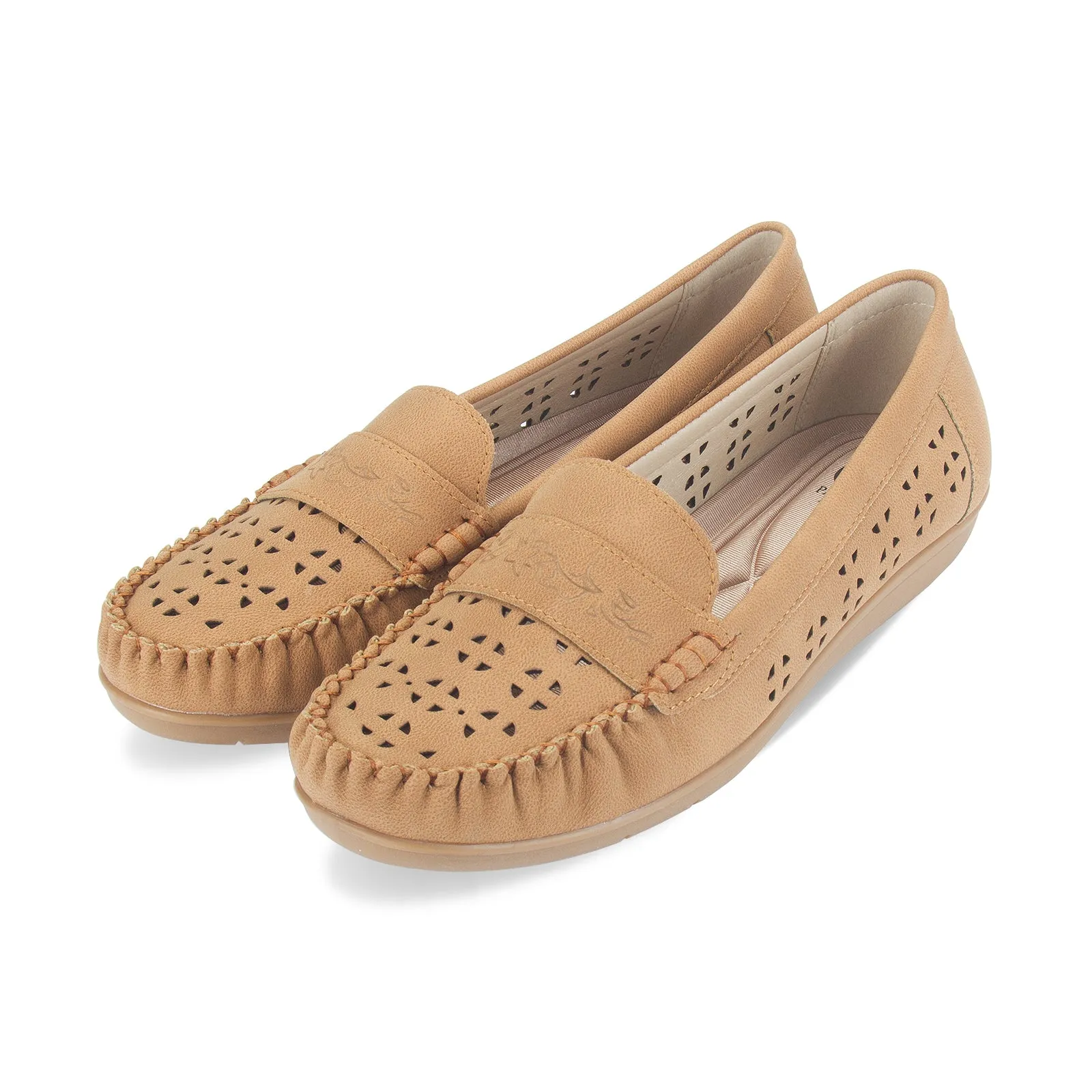 Quinn women's hollow perforated casual loafer