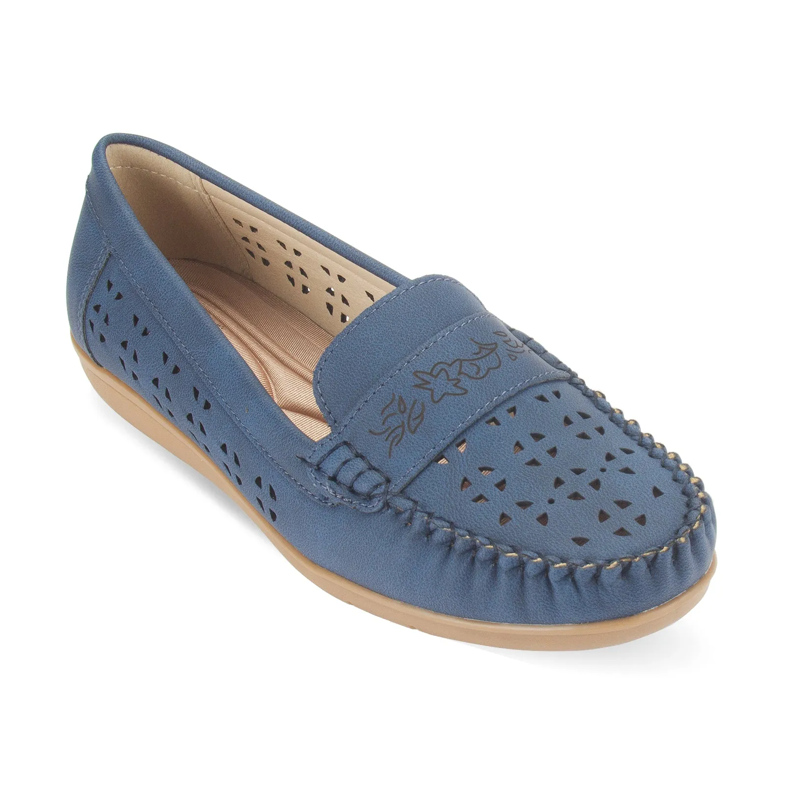 Quinn women's hollow perforated casual loafer