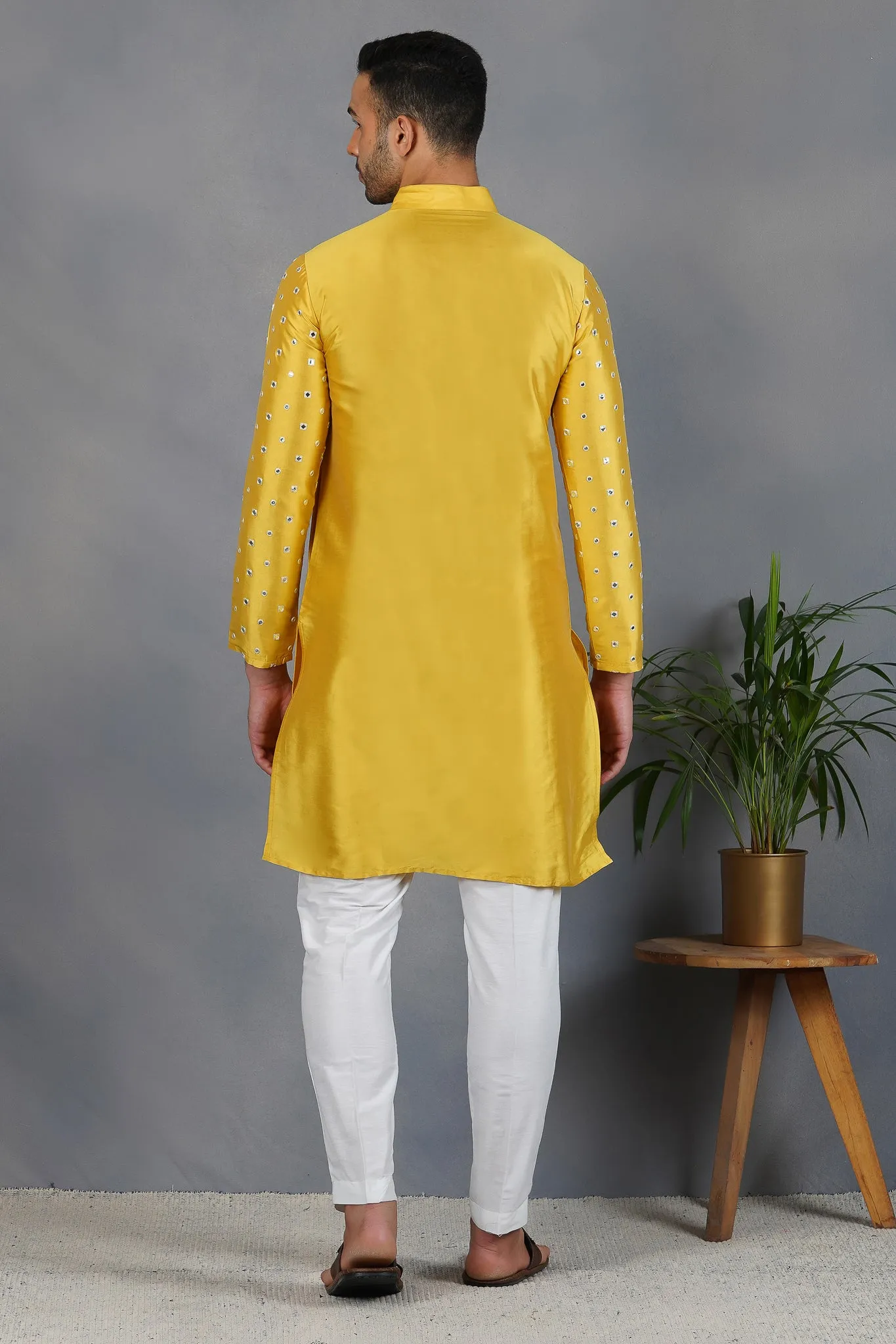 Qurbot - Foil Mirror & Silk - Kurta  Set