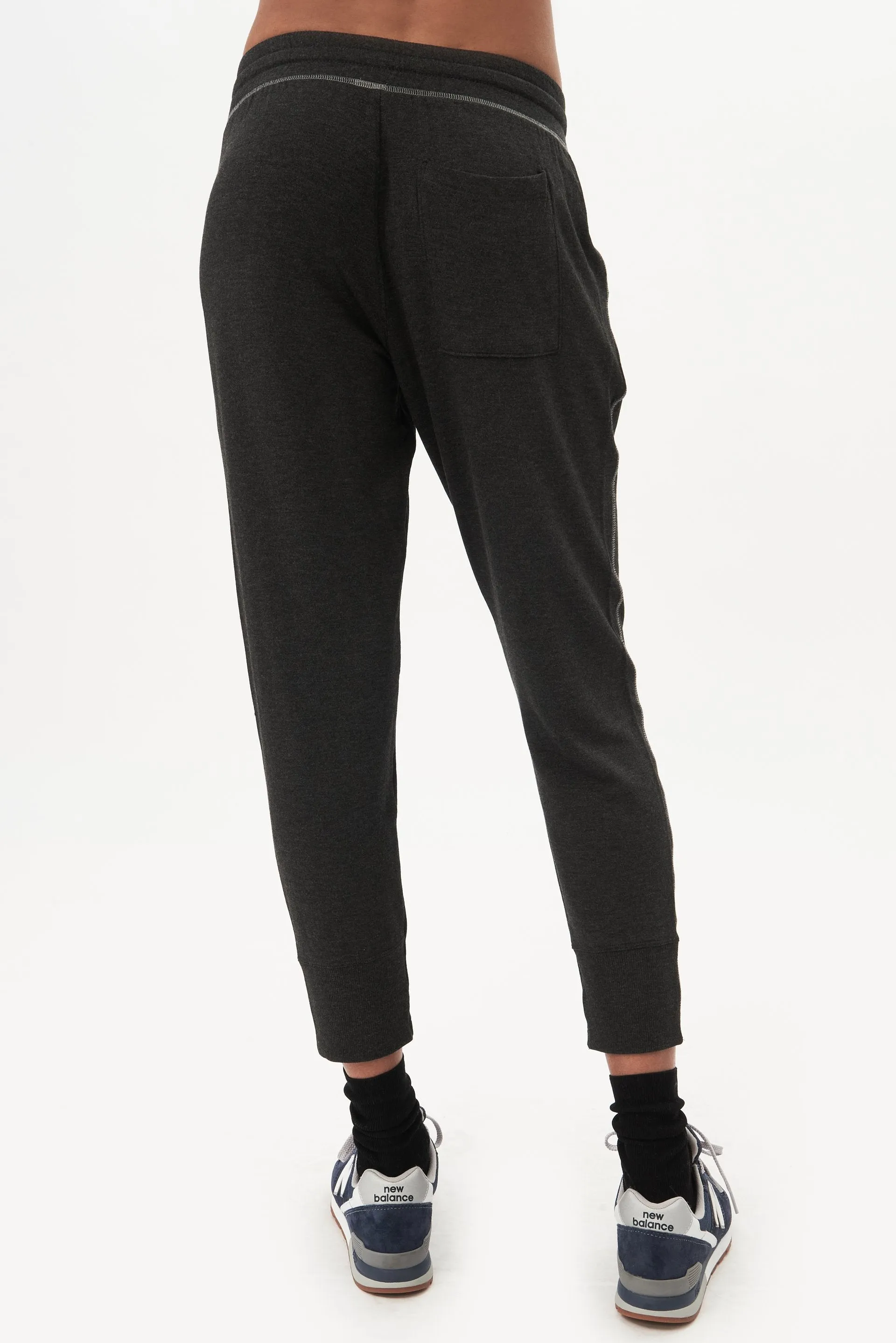 Reena 7/8 Fleece Sweatpant, Dark H. Grey