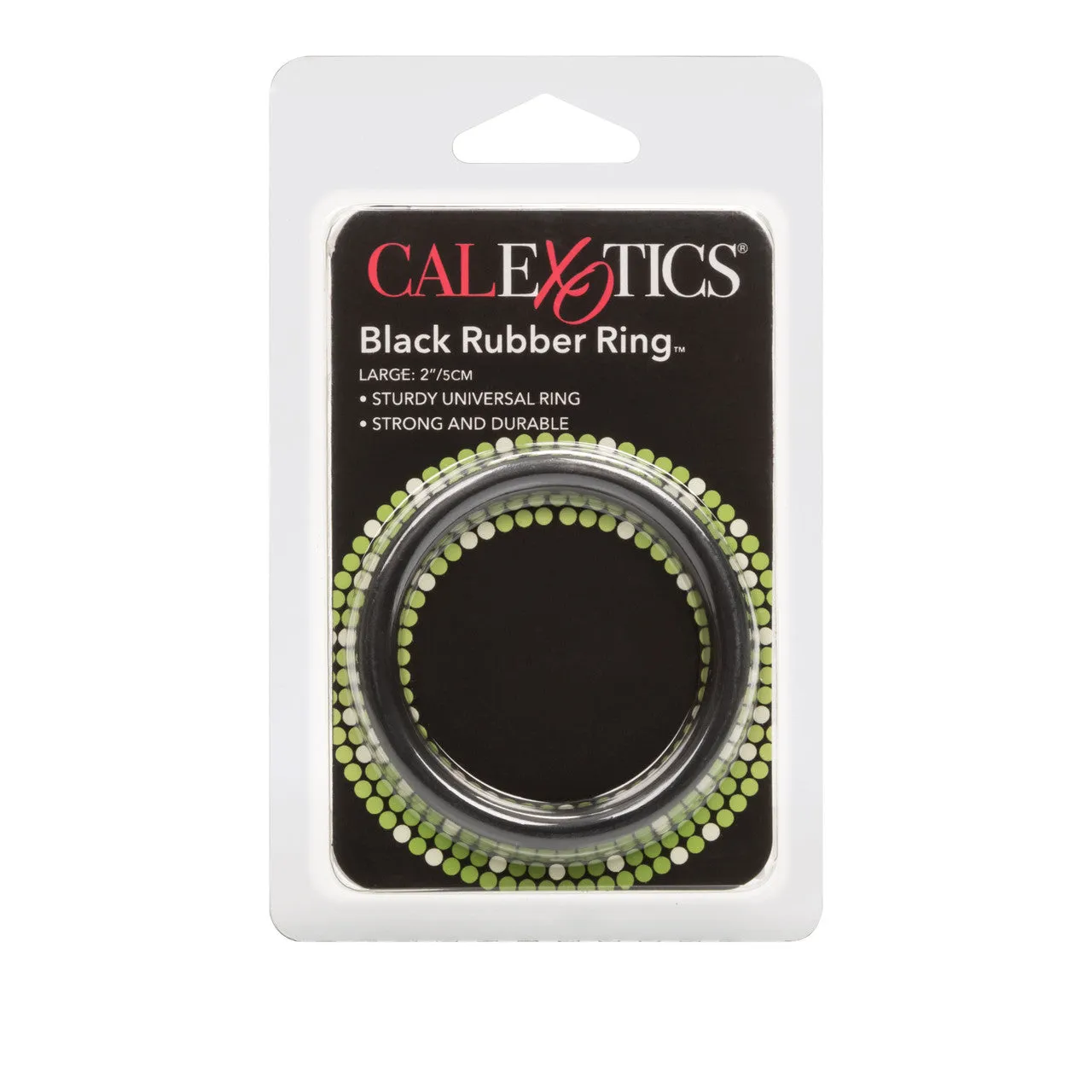 Rings! Black Rubber Cock Ring - Large