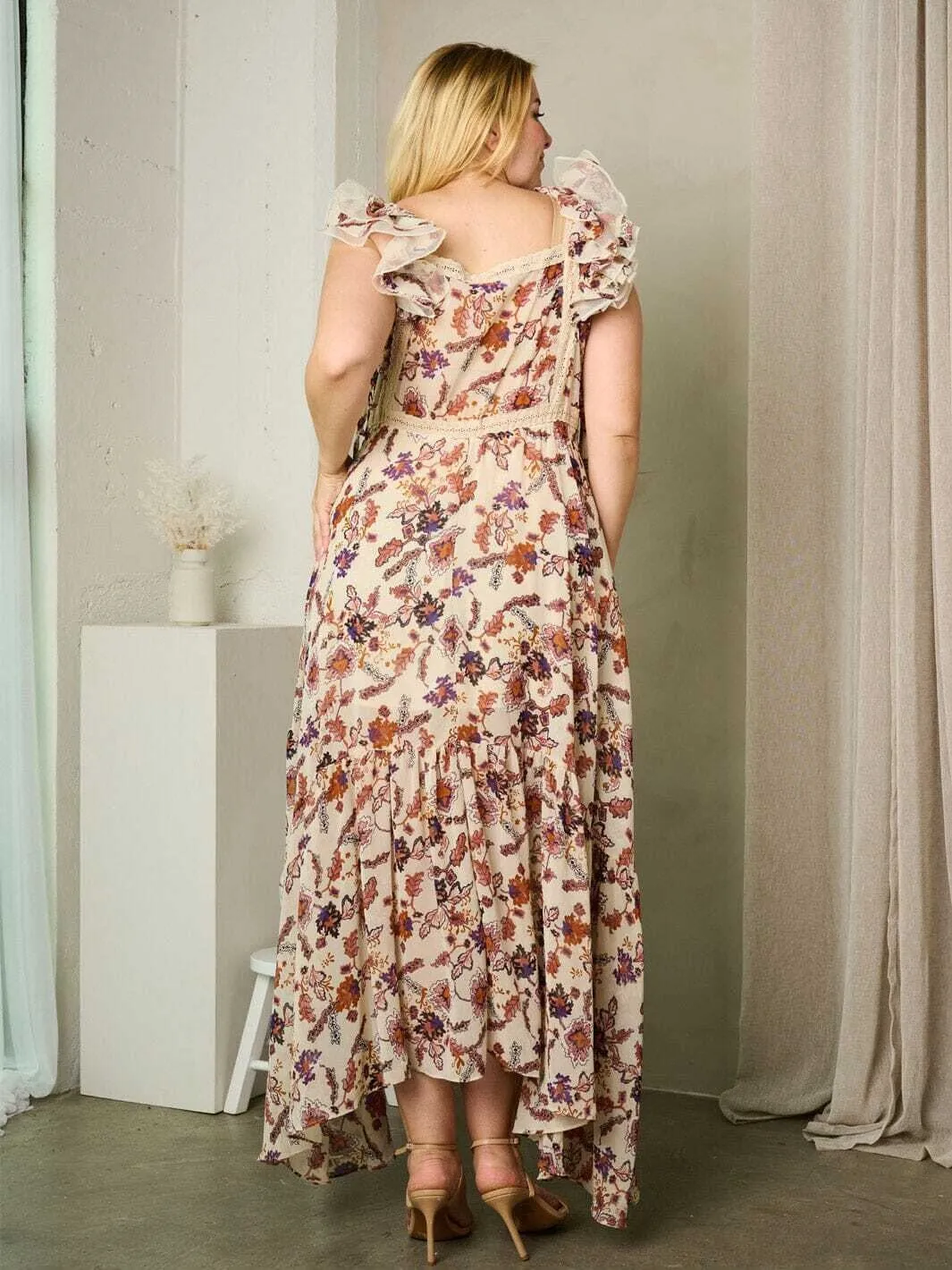 Rosevelvet RVD2427 Print Maxi Dress