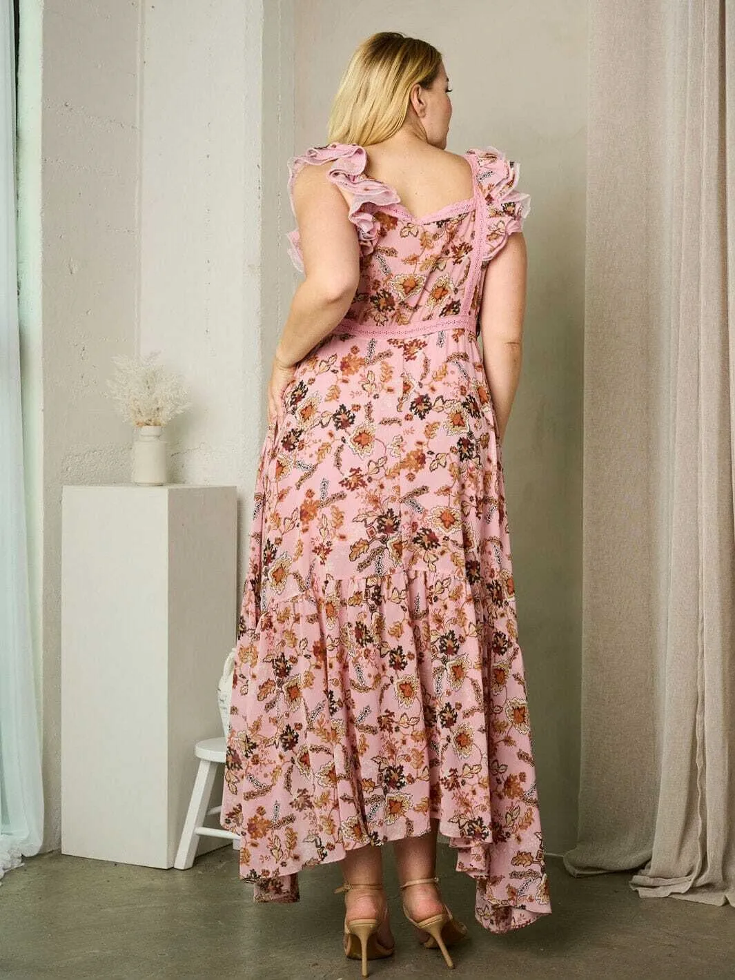 Rosevelvet RVD2427 Print Maxi Dress