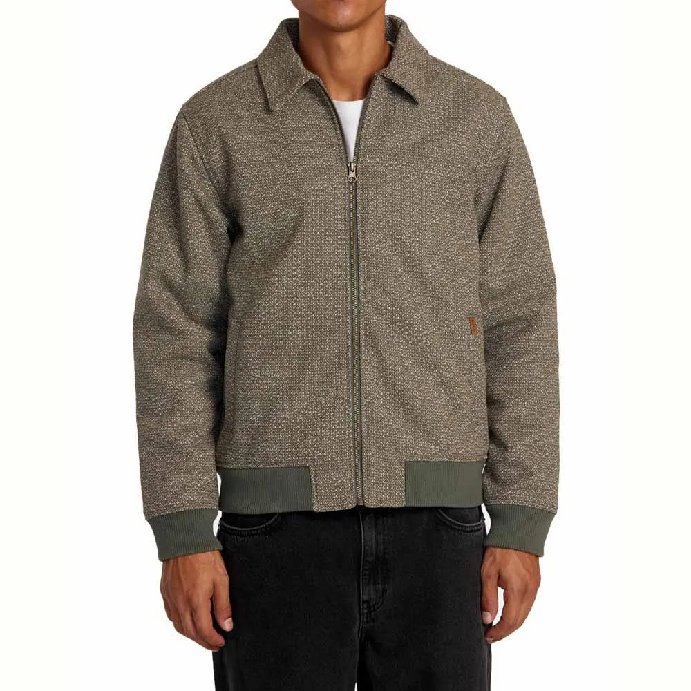 RVCA Pisco Quilted Jacket Dark Olive Medium