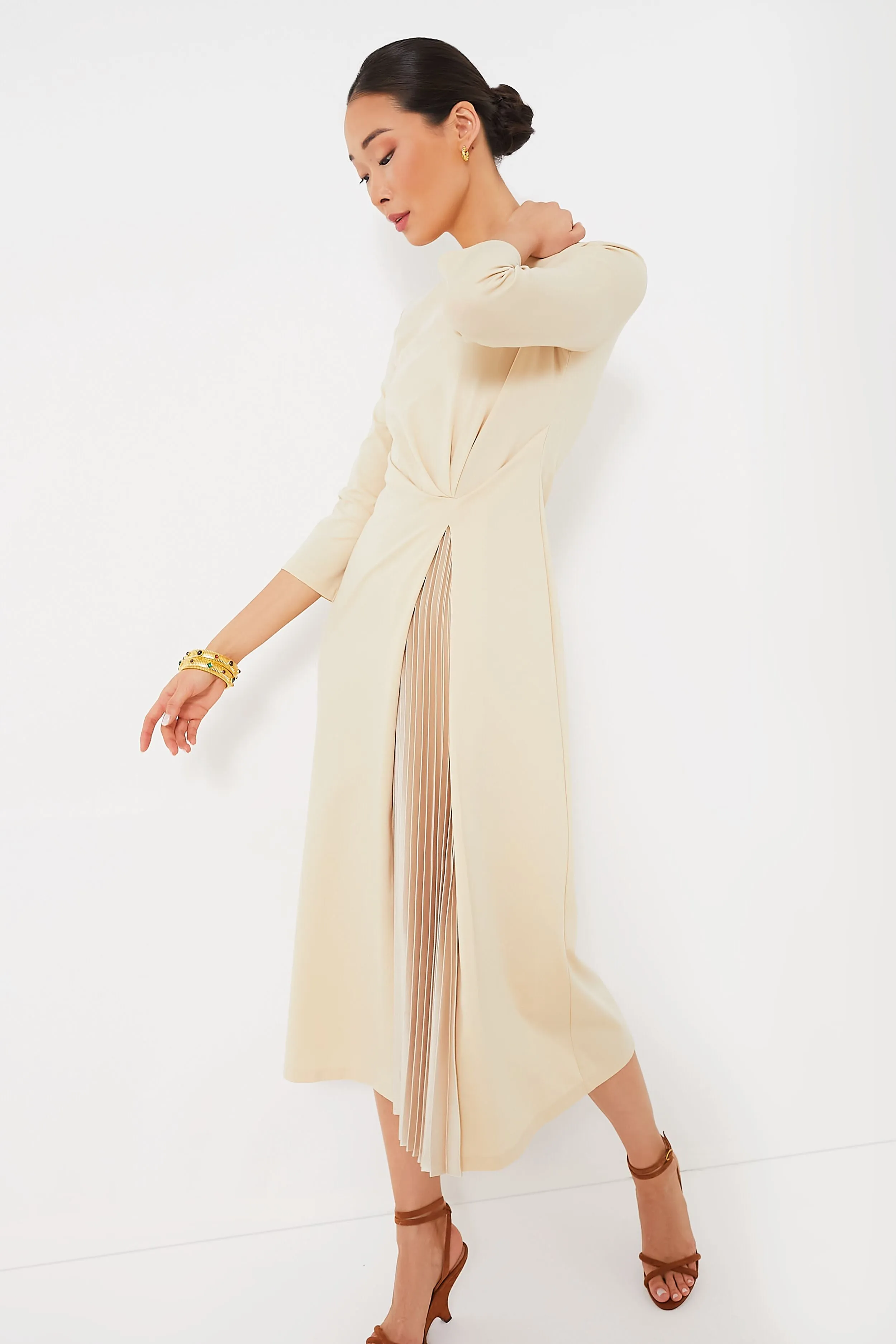 Sand Gessy Dress