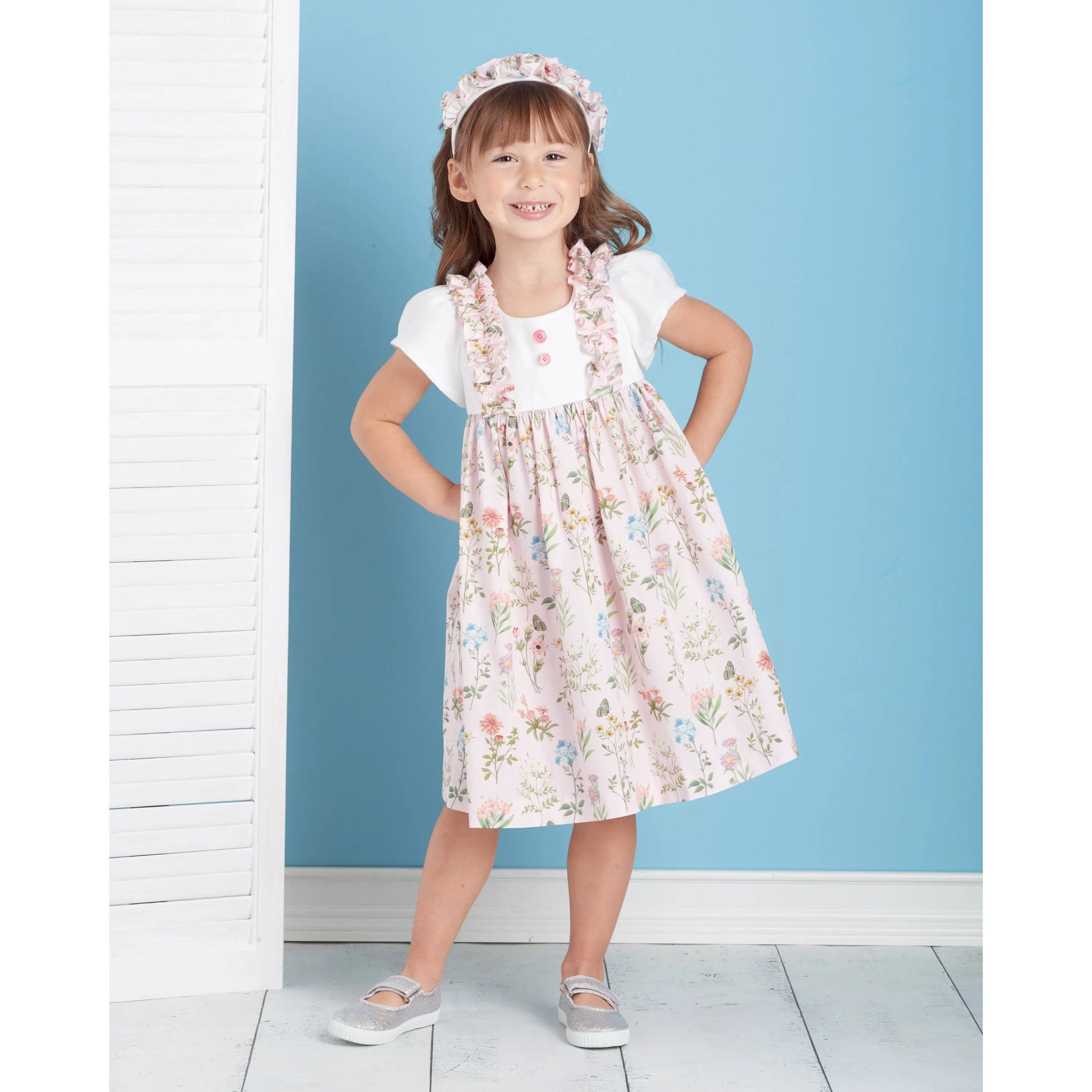 Simplicity Sewing Pattern S9559 CHILDREN'S DRESS, TOP, PANTS, PURSES AND HEADBAND