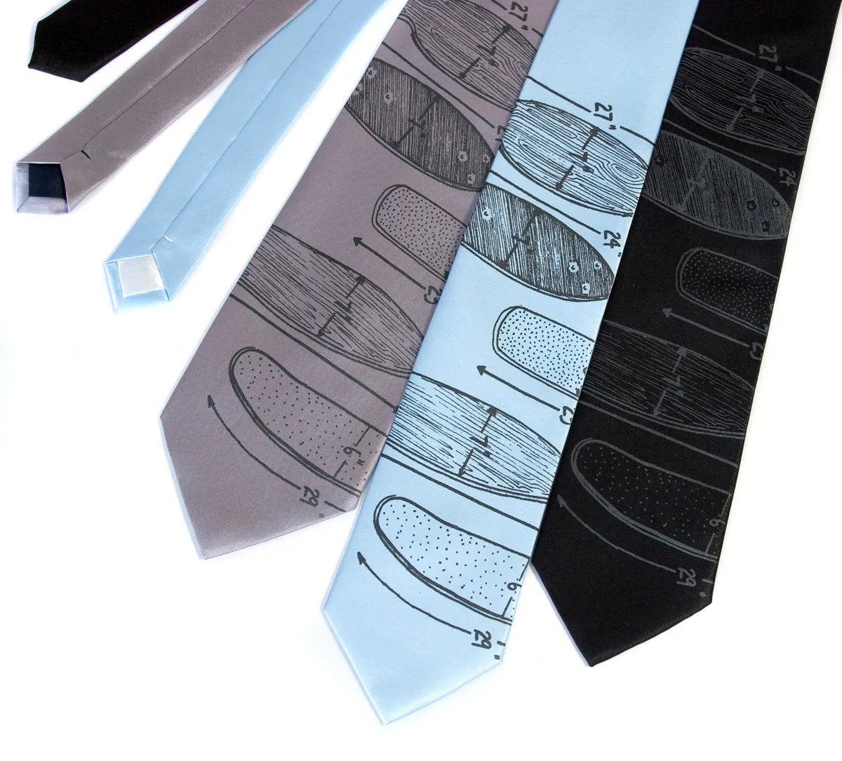 Skateboard Necktie, "Skate or Tie"