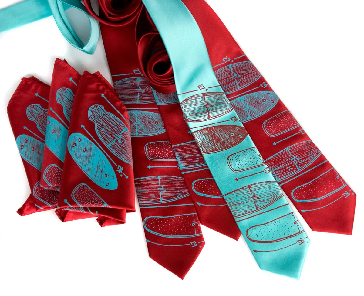 Skateboard Necktie, "Skate or Tie"