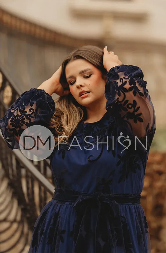 Skye Navy Floral Maxi - DM Exclusive - Restocked - Maternity Friendly