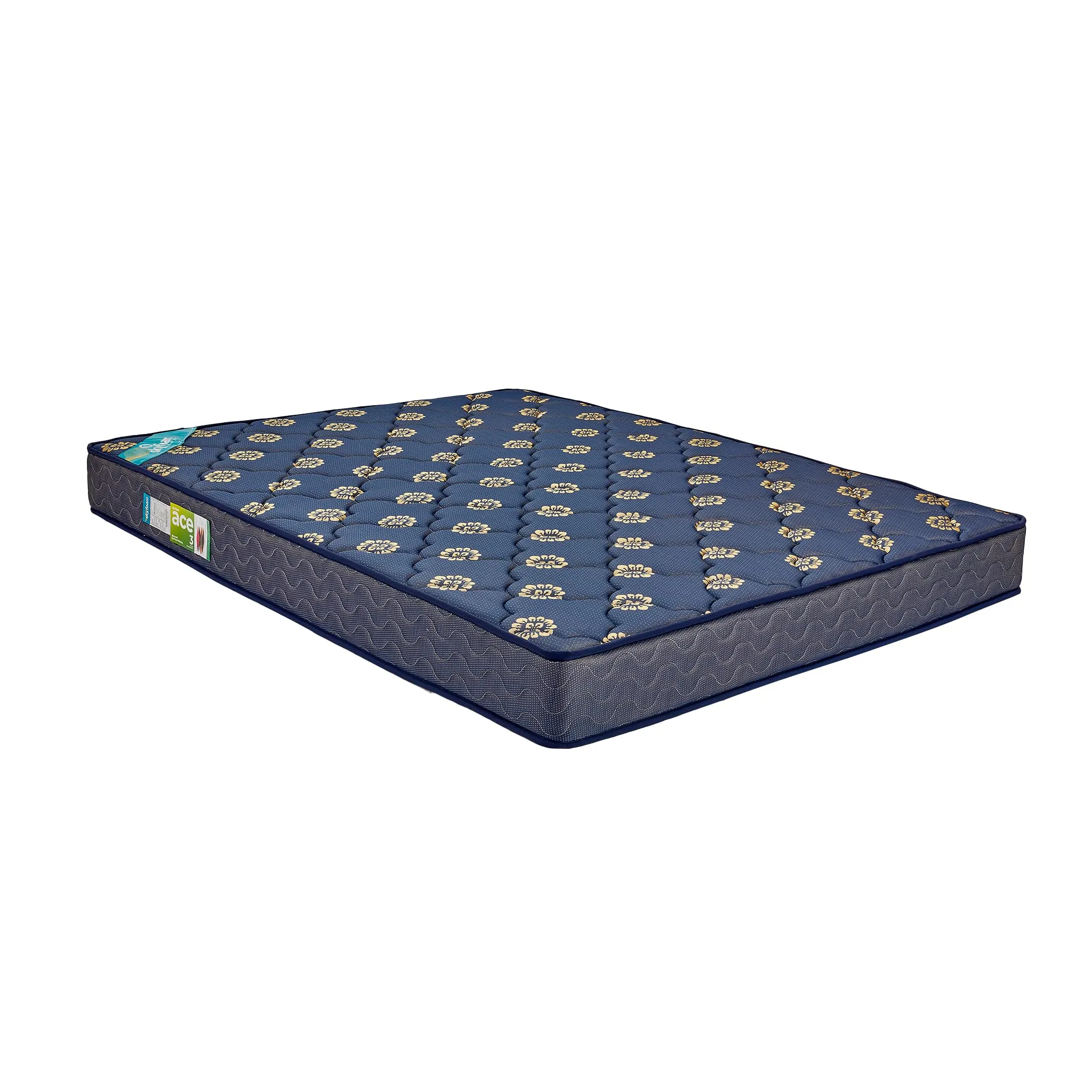 Skyfoam Spring Mattress Double Bed, Multi-Layer Soft PU Foam Mattress, 6 Inch Bed Mattress, Soft & Bouncy | 5 Year Warranty (72x48x06 Inches, Blue)