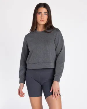 Soft Scuba Sweatshirt - Heathered Magnet