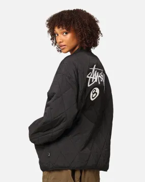 StÃ¼ssy Women's 8 Ball Quilted Jacket Black