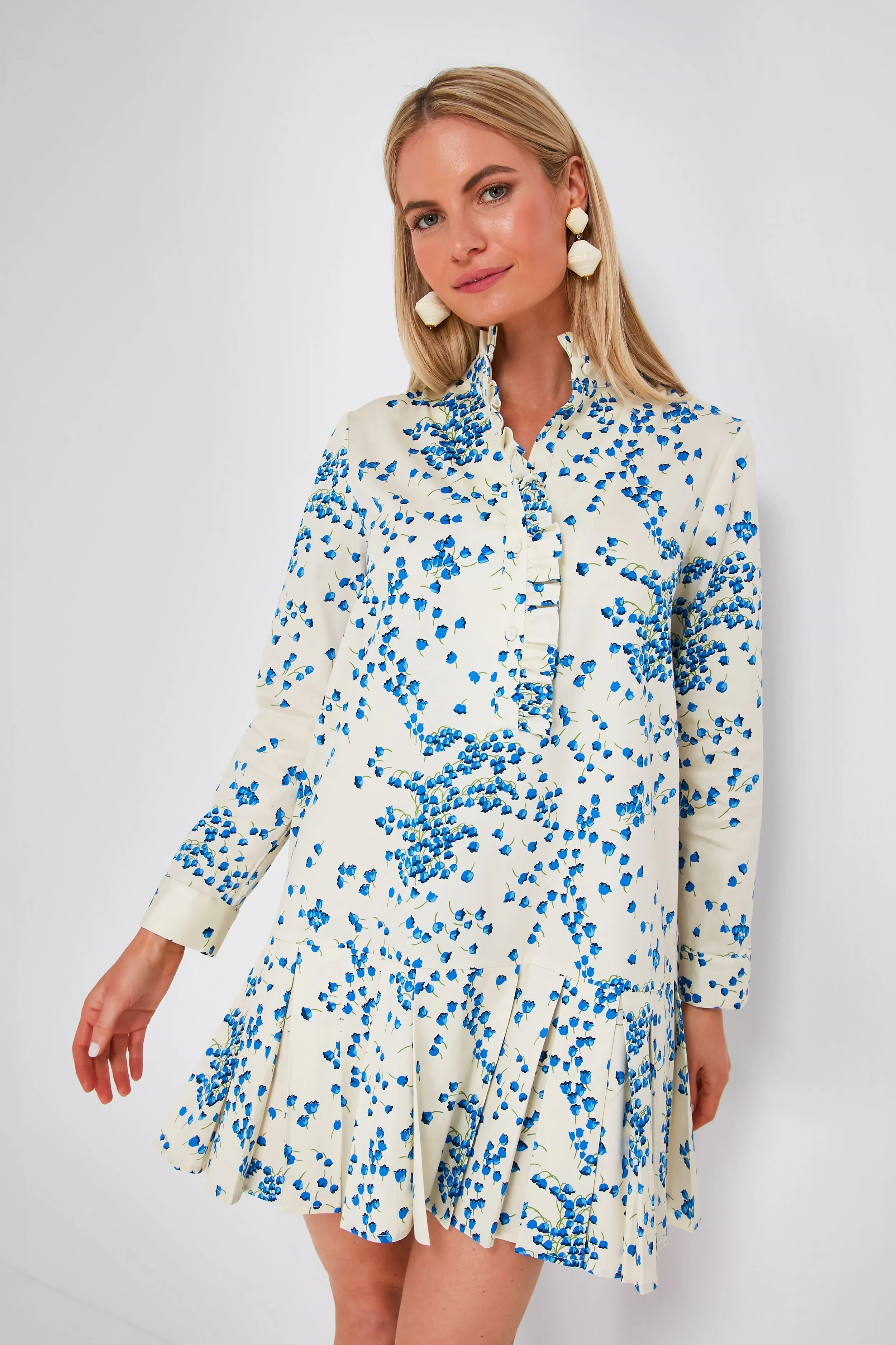 Tan Tossed Floral Tate Dress