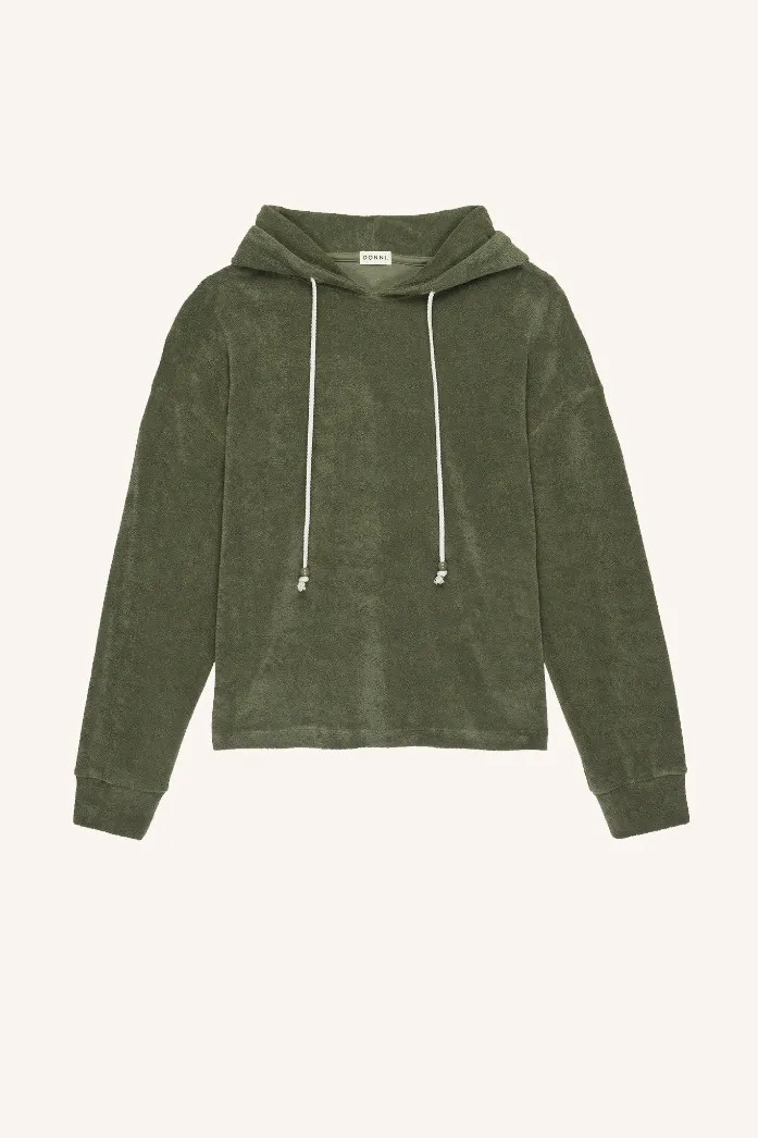 Terry Gem Hoodie, Basil