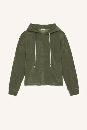 Terry Gem Hoodie, Basil