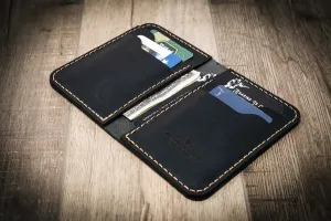 The Tyler Vertical Wallet - Black