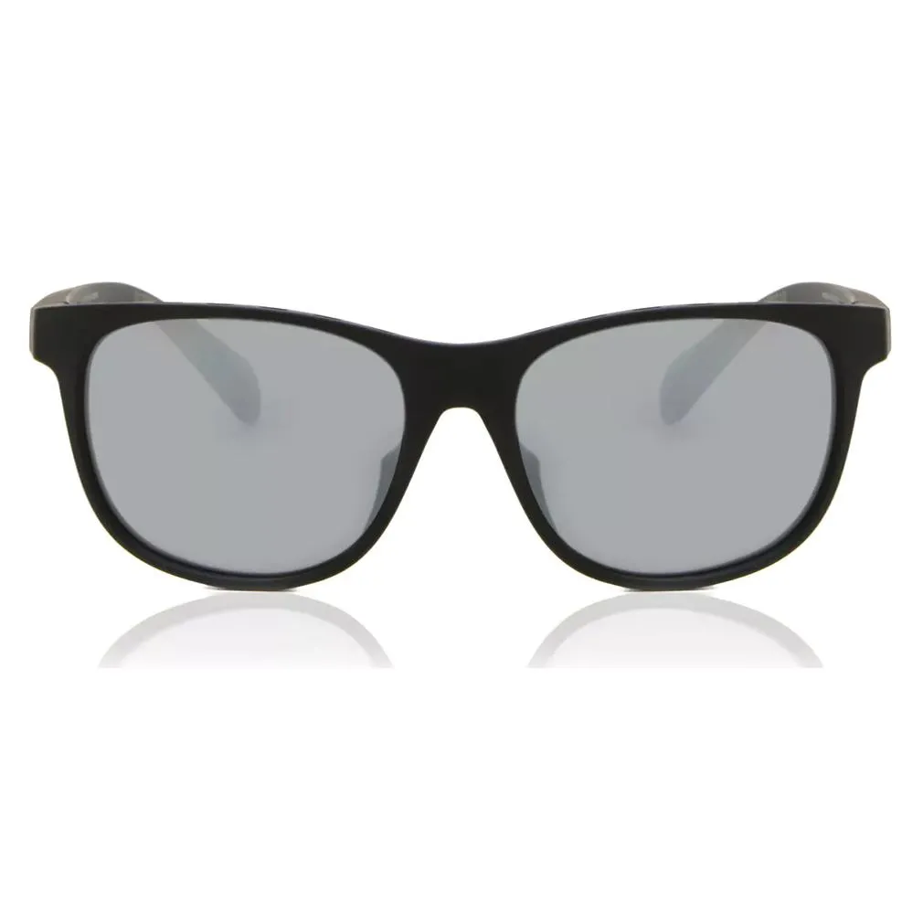 Unisex Active Mirror Sunglasses Matte Black and Smoke