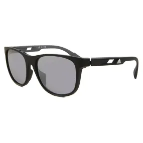 Unisex Active Mirror Sunglasses Matte Black and Smoke