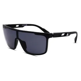 Unisex Active Polarized Sunglasses Matte Black and Smoke