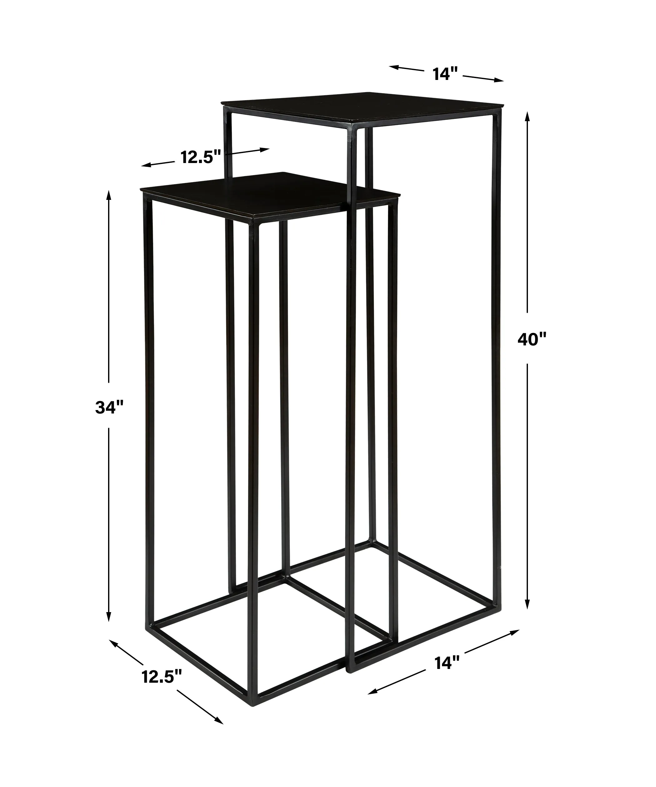 Uttermost Coreene Nesting Pedestal Tables, S/2