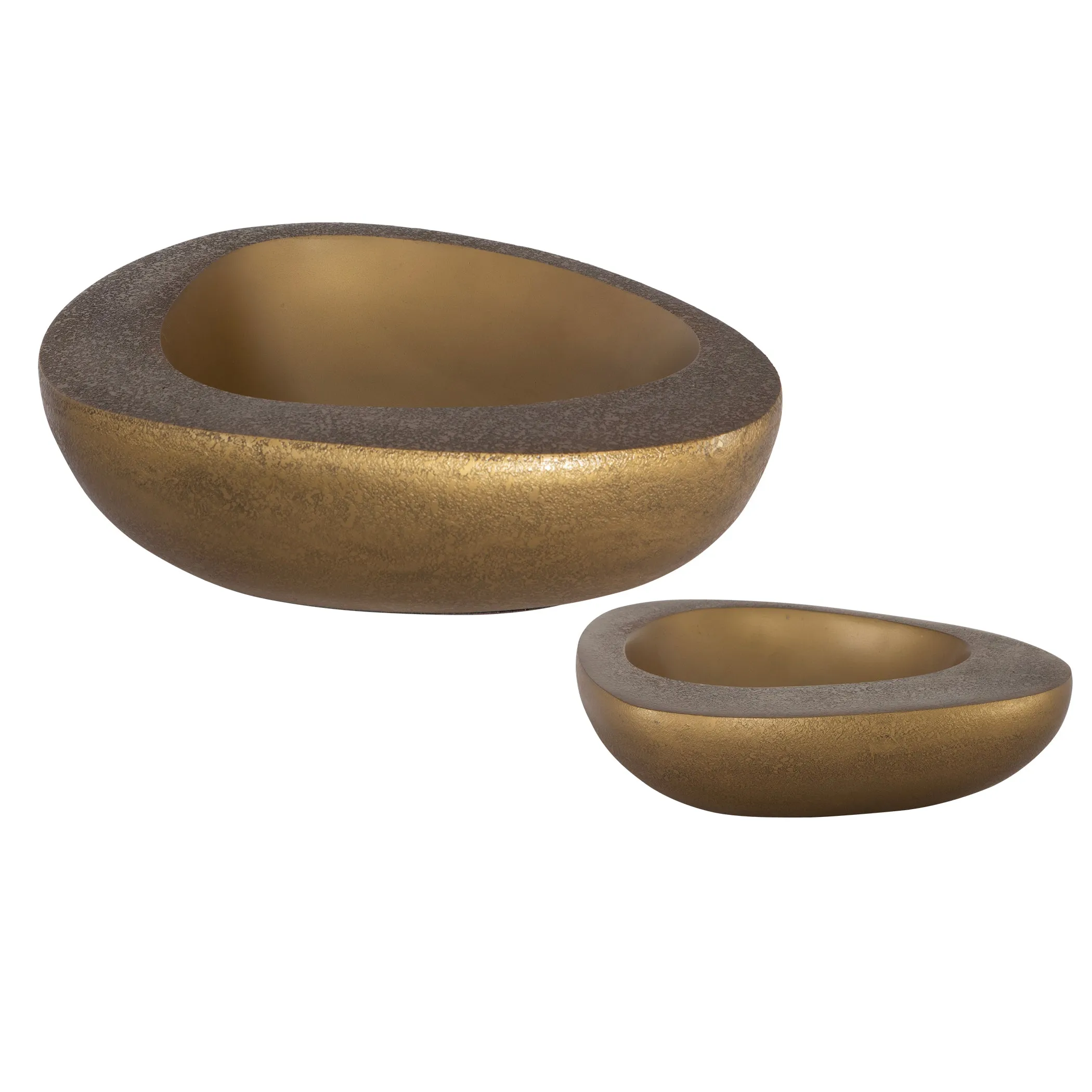 Uttermost Ovate Brass Bowls, Set Of 2