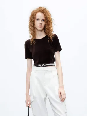 Velvet Touch Cropped Top